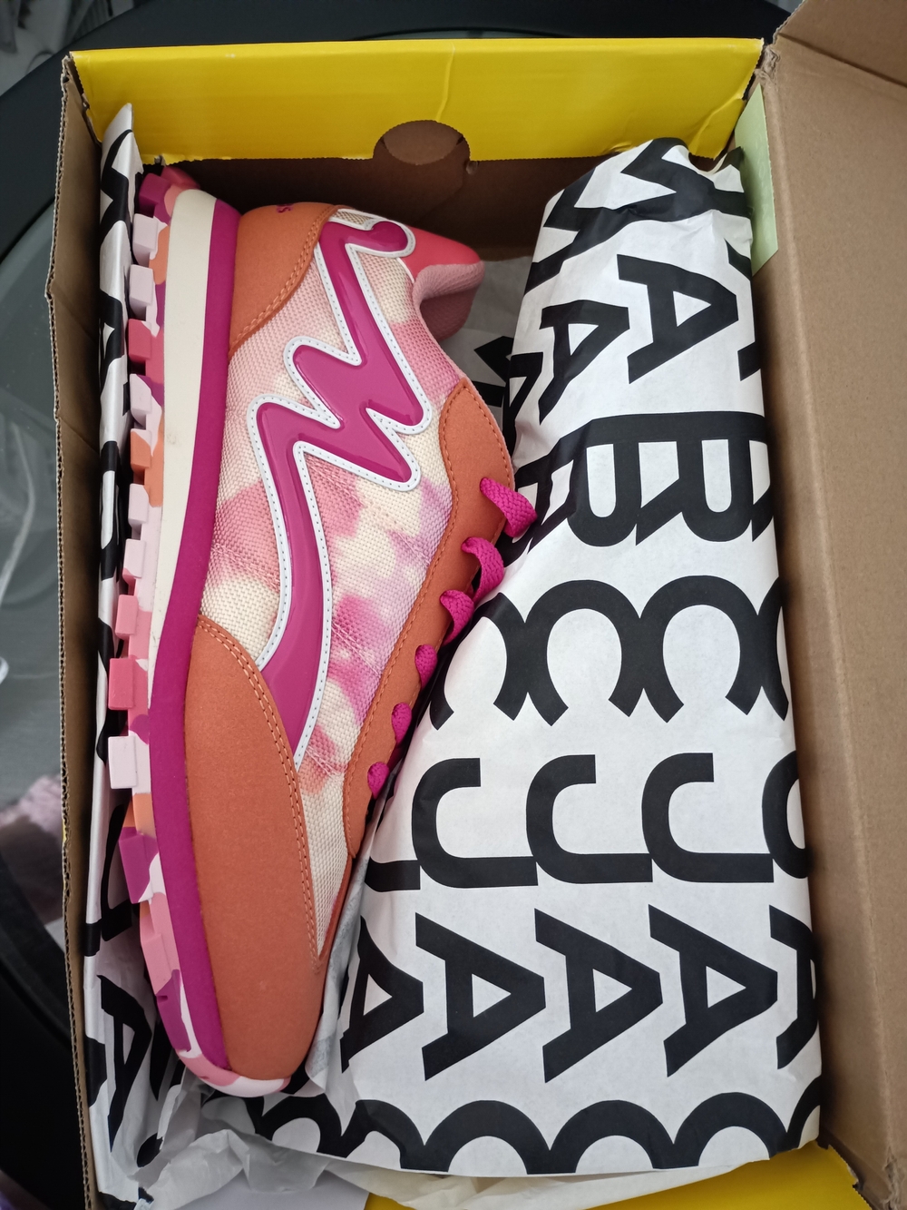 Marc Jacobs Pink & Coral Women's Fashion Sneakers  11W